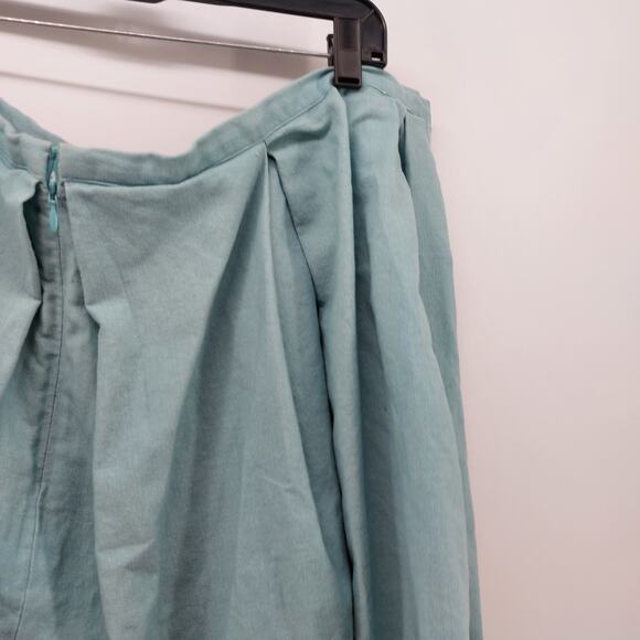 Jason Wu for Target Blue Skirt Plus Size 22W Pleaded Cotton - Picture 12 of 13